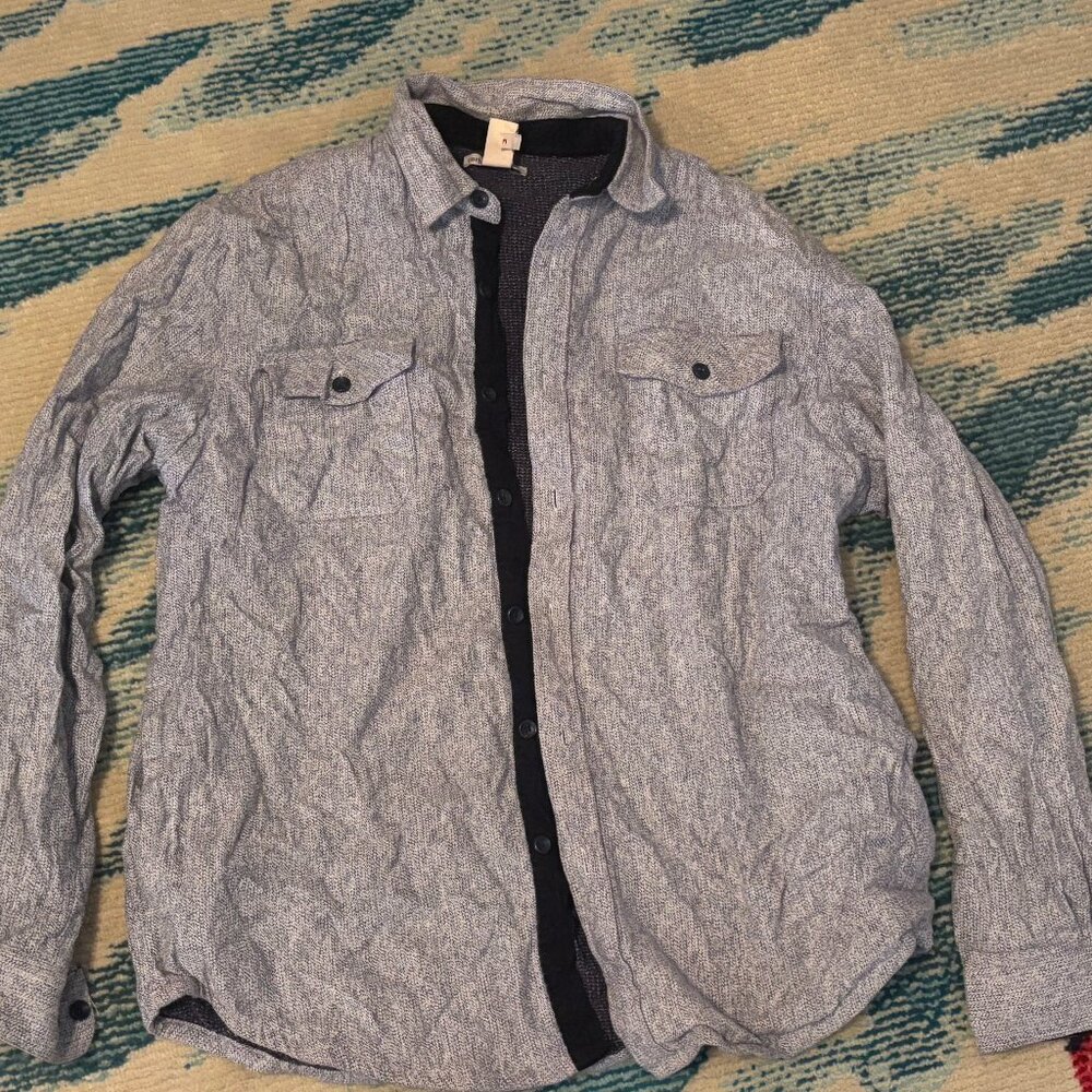 Carbon2Cobalt Mens Medium Button-Up Shirt